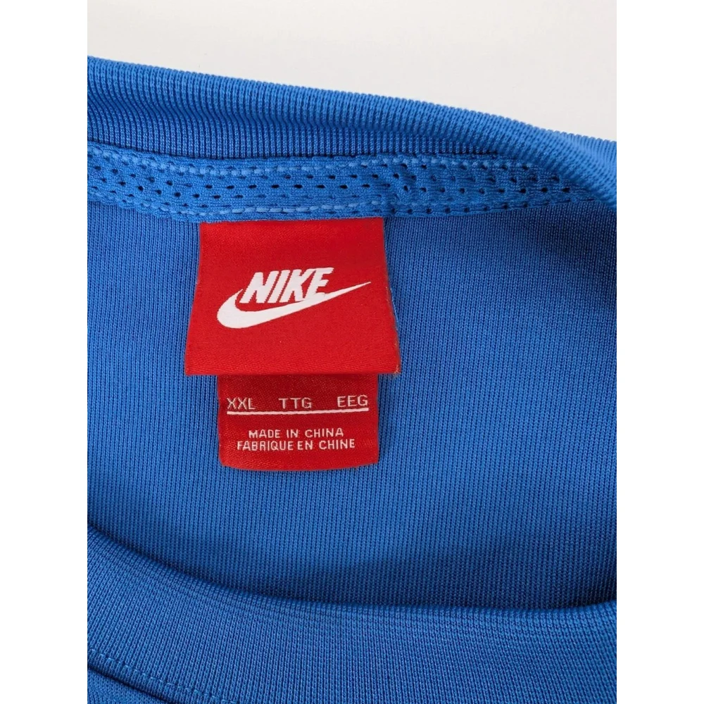 Nike Sportswear Taped NSW Short Sleeve T-Shirt Blue AO0859-657 Size XXL